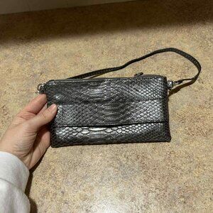 Small Silver Wristlet